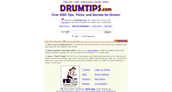 Desktop Screenshot of drumtips.com