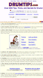 Mobile Screenshot of drumtips.com